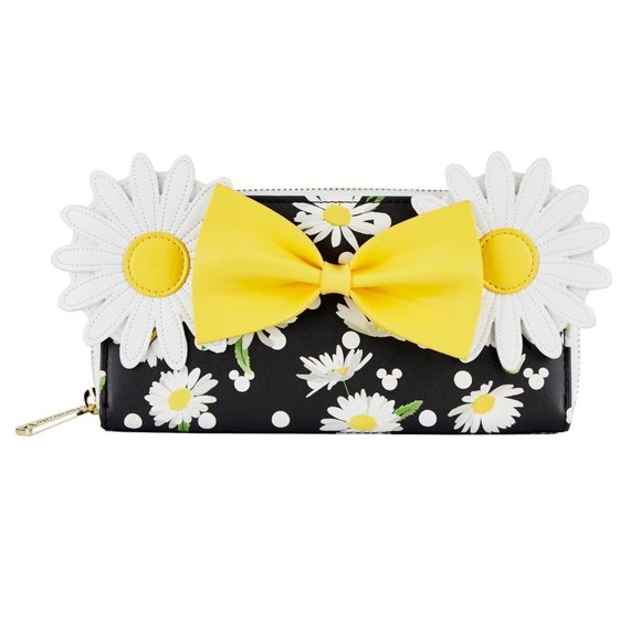 Loungefly Handbags - Loungefly Disney Minnie Mouse Daisies Wallet Floral Zip Around Wallet With Bow
